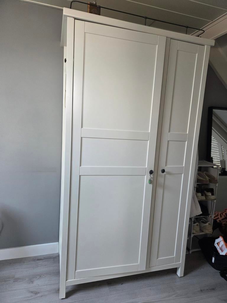 IKEA Hemnes Kledingkast Wit - 102x55x190 cm, Huis en Inrichting, Kasten | Kledingkasten, Ophalen, Met deur(en), 100 tot 150 cm