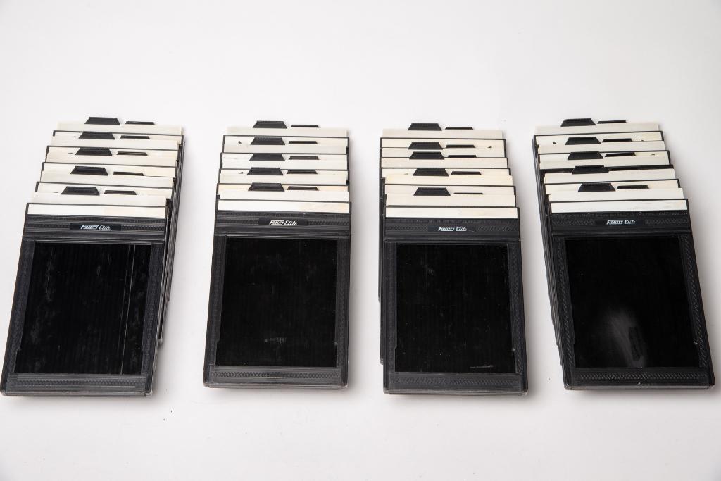 4 stuks vlakfilmcassette 4x5' Fidelity Elite als nieuw, Ophalen of Verzenden, Zo goed als nieuw, Compact, Overige Merken