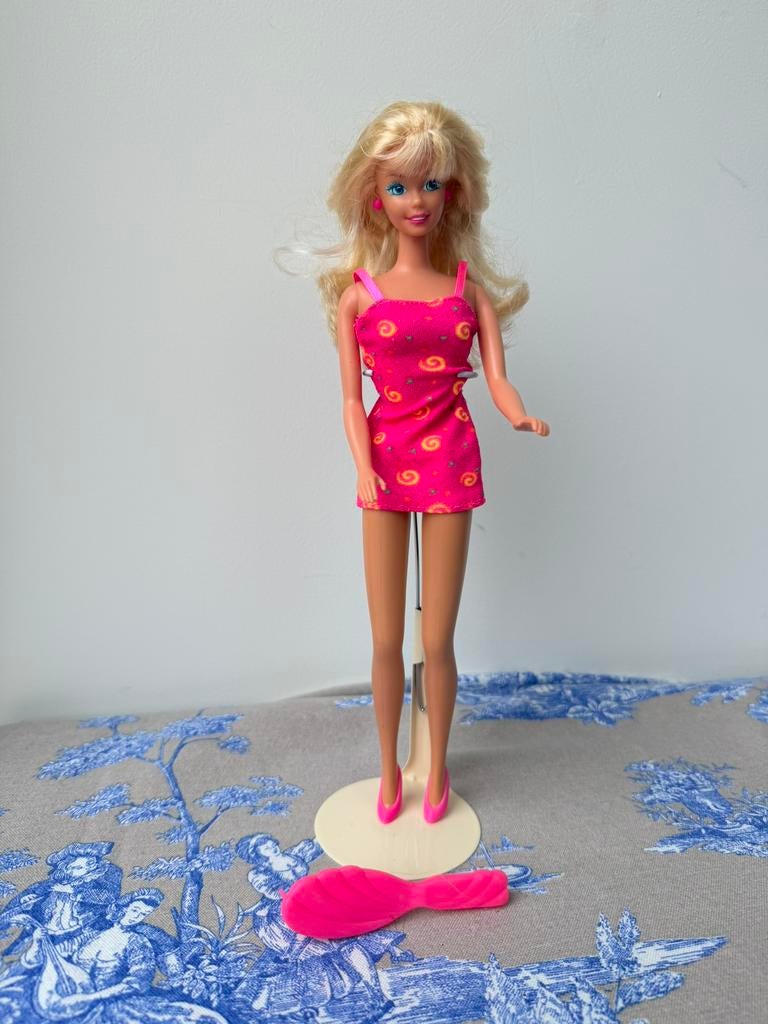Barbie Ruffle Fun 1994, Ophalen of Verzenden, Zo goed als nieuw, Pop
