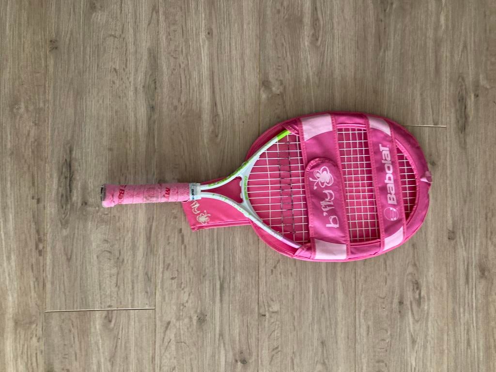 Babolat B'Fly Kinder Tennisracket - Roze met Hoes, Ophalen, Gebruikt, Racket, Babolat
