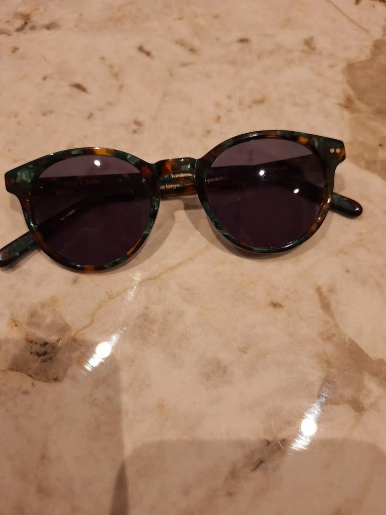 Ace & Tate Zonnebril - Pierce Large Peacock, Zonnebril, Zo goed als nieuw, Groen, Ophalen