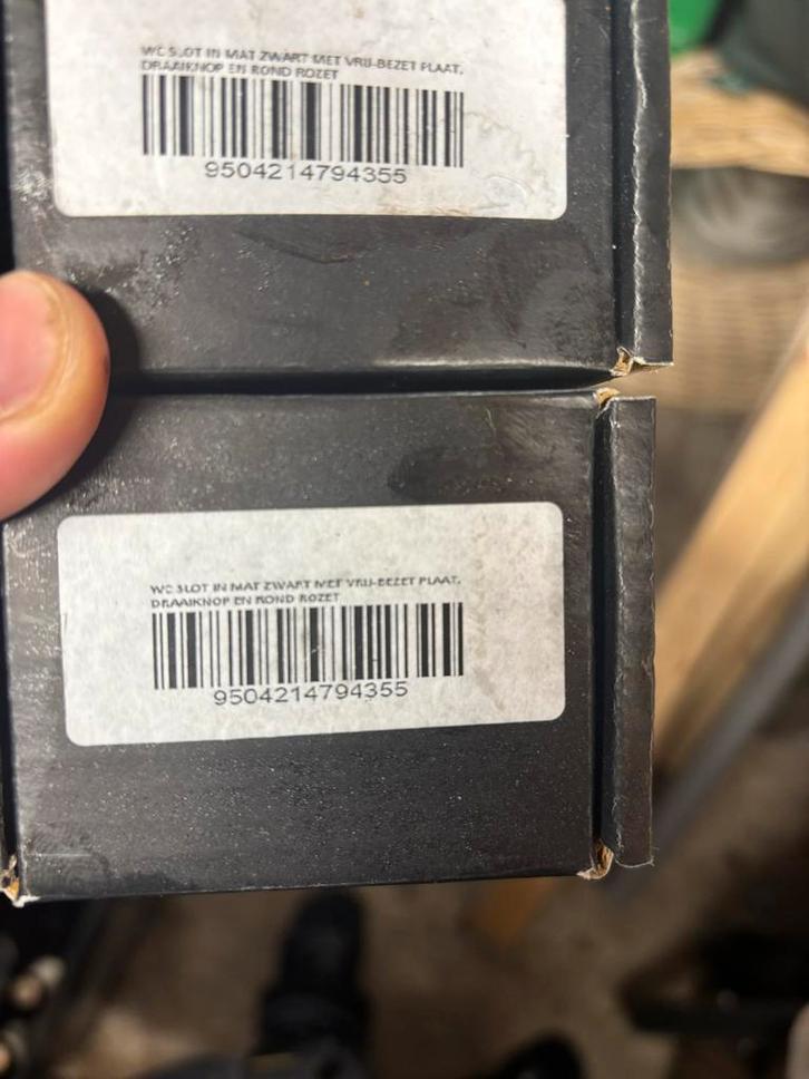 2x WC slot vrij/bezet - Antiek look - Nieuw in doos, Doe-het-zelf en Verbouw, Hang- en Sluitwerk, Nieuw, Slot, Overige materialen