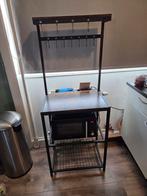 Keukenkastje met magnetron - Industrieel design, Gebruikt, Bruin, 150 tot 200 cm, 25 tot 50 cm