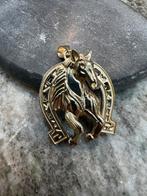 Schitterende 14k Gouden Paardenhanger - Gelukssymbool, Ophalen of Verzenden, Nieuw, Goud, Dier