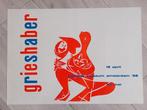 Grieshaber Stedelijk Museum Amsterdam '58 Poster, Ophalen of Verzenden, A1 t/m A3, Overige onderwerpen, Rechthoekig Staand