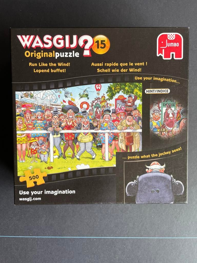 Wasgij? Nr 15 original. Lopend buffet!, Ophalen of Verzenden, 500 t/m 1500 stukjes, Zo goed als nieuw, Legpuzzel