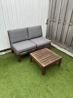 Loungeset Applaro IKEA met kussens, Gebruikt, Loungeset, Bank, Hout