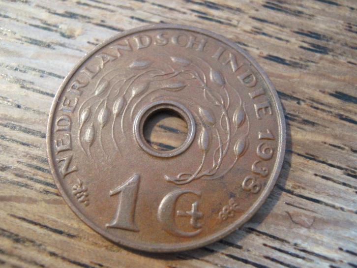 Nederlands Indie 1 Cent 1938 #652, Postzegels en Munten, Munten | Azië, Losse munt, Zuidoost-Azië, Ophalen of Verzenden