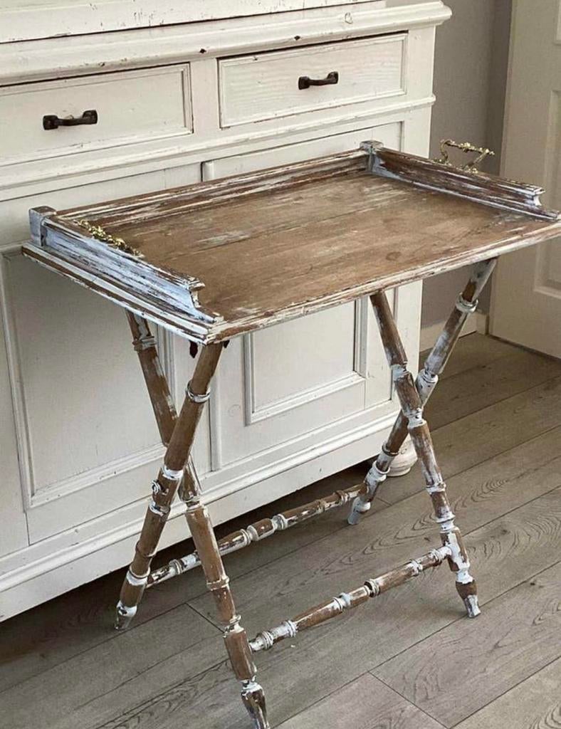 Brocante klaptafel theetafel shabby chic, Ophalen of Verzenden