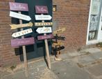 Hand gemaakte Communie borden Wegwijzers pijlen steigerhout, Ophalen of Verzenden