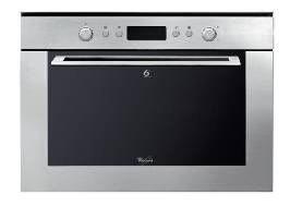 Whirlpool combimagnetron AMW 840/IX-PH, Witgoed en Apparatuur, Ovens, Gebruikt, Inbouw, Oven met grill, 45 tot 60 cm, 60 cm of meer