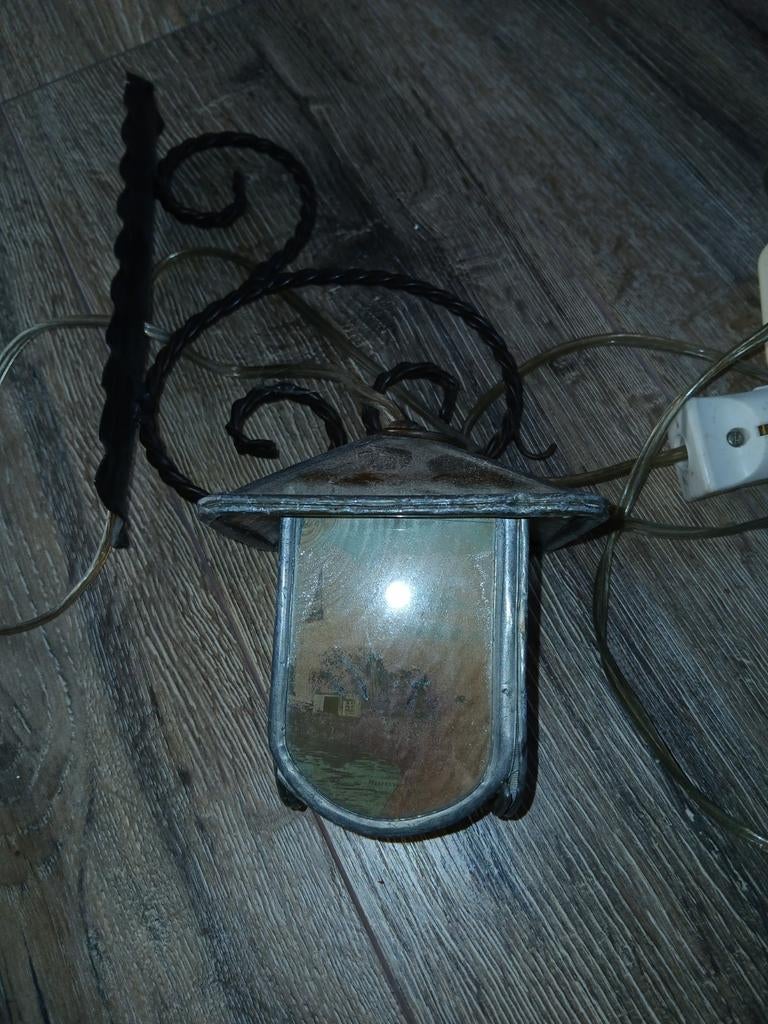 Wandlampje, Huis en Inrichting, Lampen | Wandlampen, Ophalen, Glas