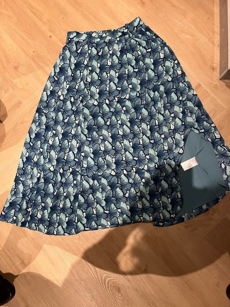 Fabienne Chapot rok met vlindermotief, maat 38, Kleding | Dames, Rokken, Maat 38/40 (M), Blauw, Ophalen of Verzenden, Zo goed als nieuw