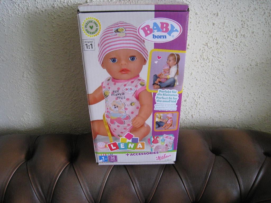 BABY BORN POP 36 CM LENA ZAPF CREATION, Ophalen of Verzenden, Nieuw, Babypop