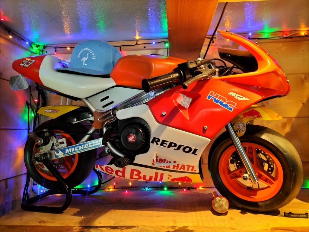 Twee minibikes, 1 meter lang, 55 cm hoog, Fietsen en Brommers, Ophalen