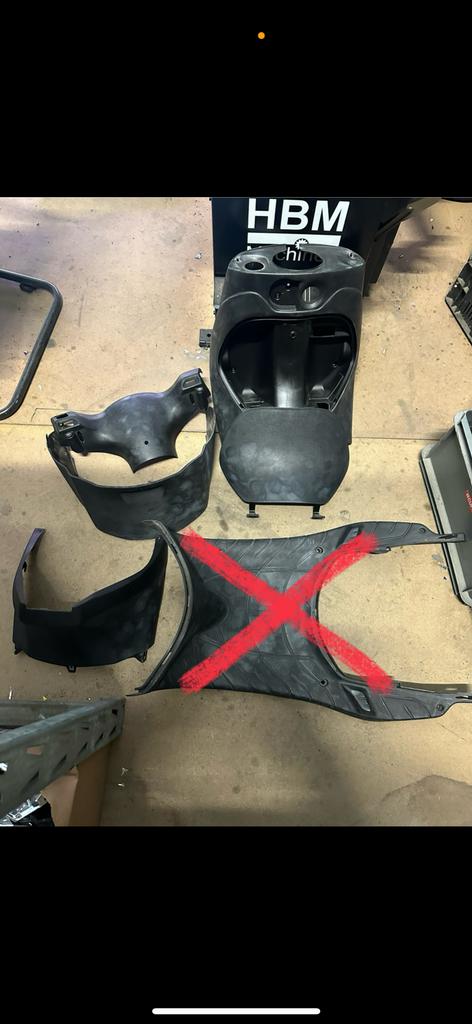 Binnenkappen set voor piaggio zip, Ophalen of Verzenden, Gebruikt, Kap, Piaggio