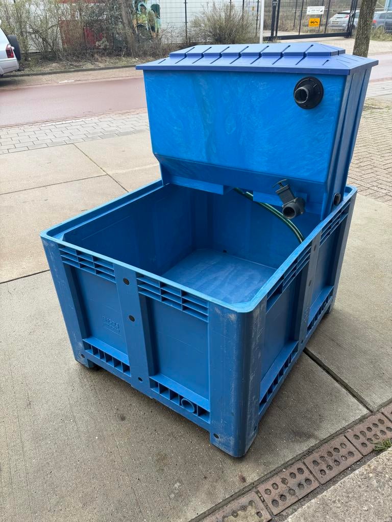 Quarantainebak Koi met filter, Tuin en Terras, Vijver-toebehoren, Ophalen, Gebruikt, Vijverfilter