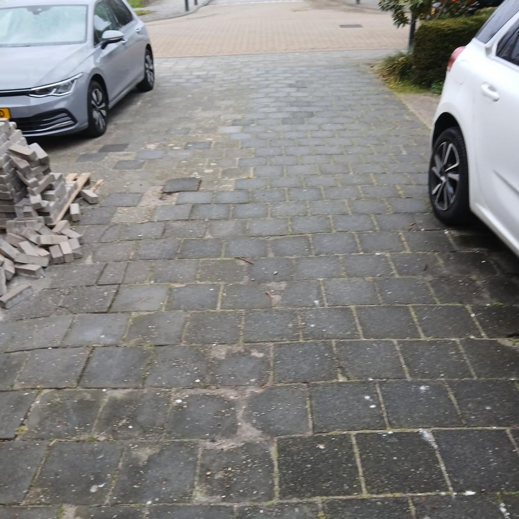 Stoeptegels  plavuizen en kleine klinkers waaltjes, Ophalen, Gebruikt, Beton, Terrastegels