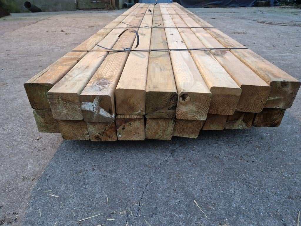 Grenen Schuttingpalen, Ophalen, Nieuw, 250 cm of meer, Planken