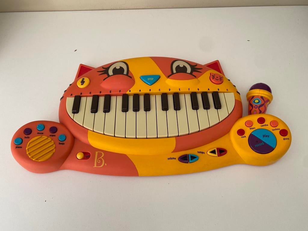 B. Toys Meowsic katten piano met microfoon, Muziek en Instrumenten, Keyboards, Gebruikt, Overige aantallen, Overige merken, Ophalen of Verzenden