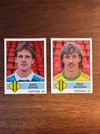 Fortuna Sittard Voetbalplaatjes 1987 - Chris Körver & Wout H, Ophalen of Verzenden, Zo goed als nieuw, Stickers en Plaatjes