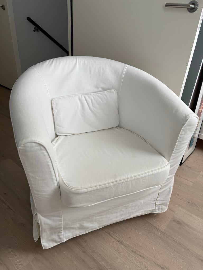 IKEA TULLSTA Fauteuil - Wit, Ophalen, Gebruikt, Stof, 75 tot 100 cm