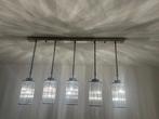 Hanglamp glazen buizen, Ophalen, Gebruikt, Glas, Minder dan 50 cm
