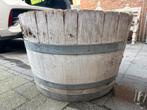 Oud eiken wijnvat, Ophalen, Gebruikt, Rond, 60 tot 100 cm