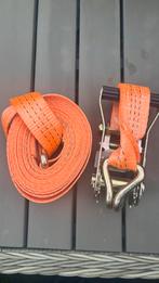 Oranje spanband met ratel - 1500 daN, Ophalen of Verzenden, Zo goed als nieuw