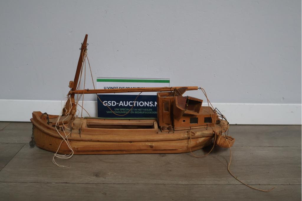 Houten model van een vissersboot, Ophalen of Verzenden, Niet ingevuld, Niet ingevuld, Niet ingevuld