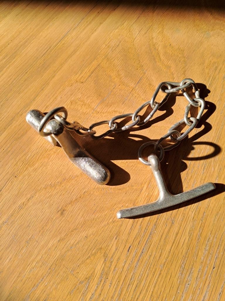 Handboei  _ knevelketting, Sieraden, Tassen en Uiterlijk, Gebruikt, Staal, Ophalen of Verzenden, Onbekend