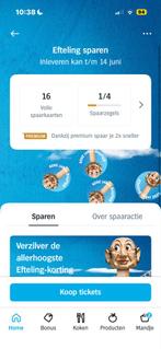 Ah Efteling spaarkaarten gratis ik heb er nog 3, Drie personen of meer, Kortingsbon, Pretpark