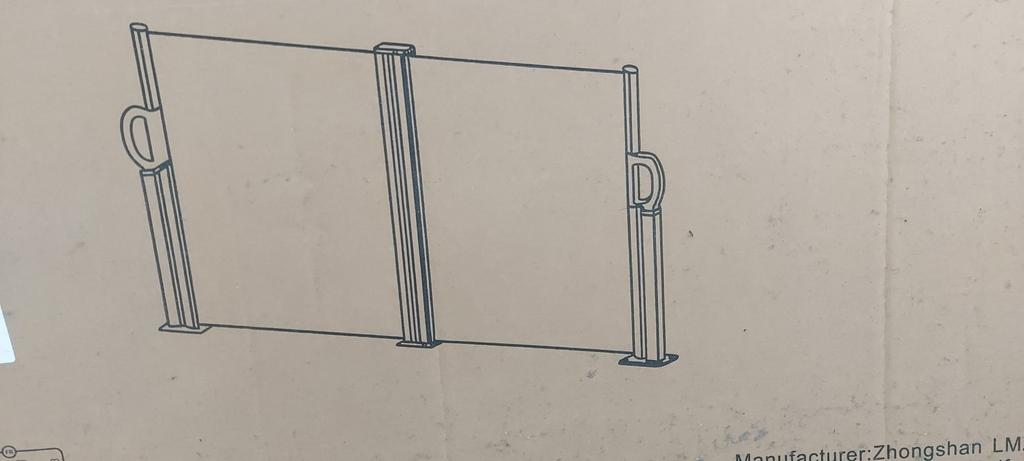 windscherm, Tuin en Terras, 1 tot 2 meter, Aluminium, Ophalen of Verzenden, Zo goed als nieuw