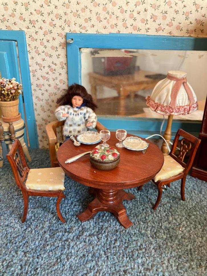 Interieur poppenhuis, Verzamelen, Poppenhuizen en Toebehoren, Zo goed als nieuw, Poppenhuis, Ophalen of Verzenden