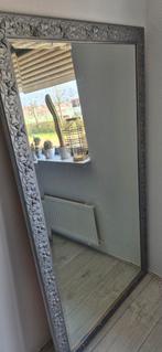 Grote spiegel met bewerkte lijst, Ophalen of Verzenden, Rechthoekig