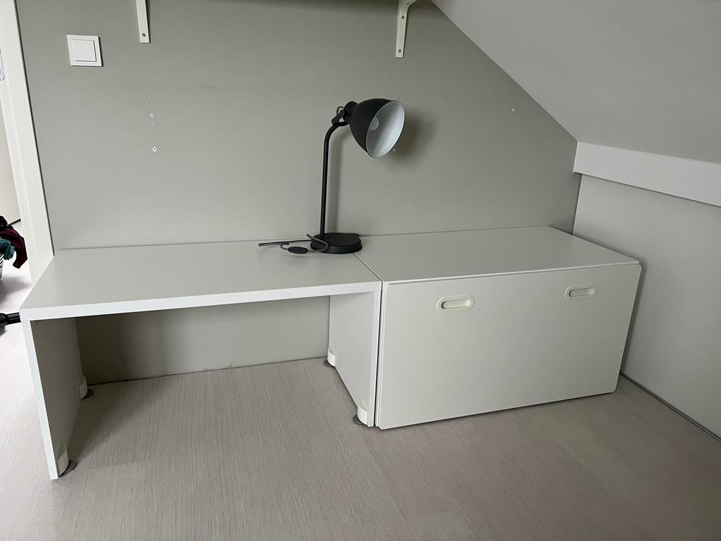 SMÅSTAD set - bank/tafel met opbergbak, Ophalen, Gebruikt