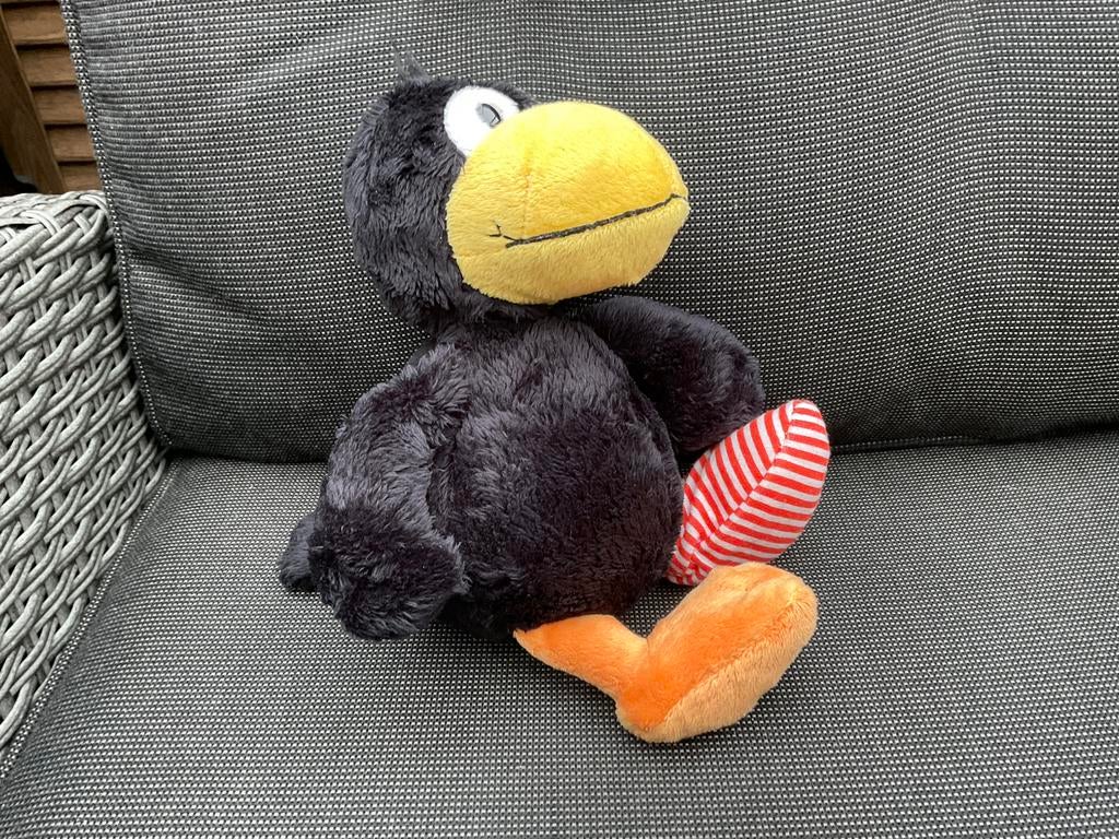 Nieuwe zgan Der Kleine Rabe Socke knuffel 25 cm, Ophalen, Nieuw, Overige typen
