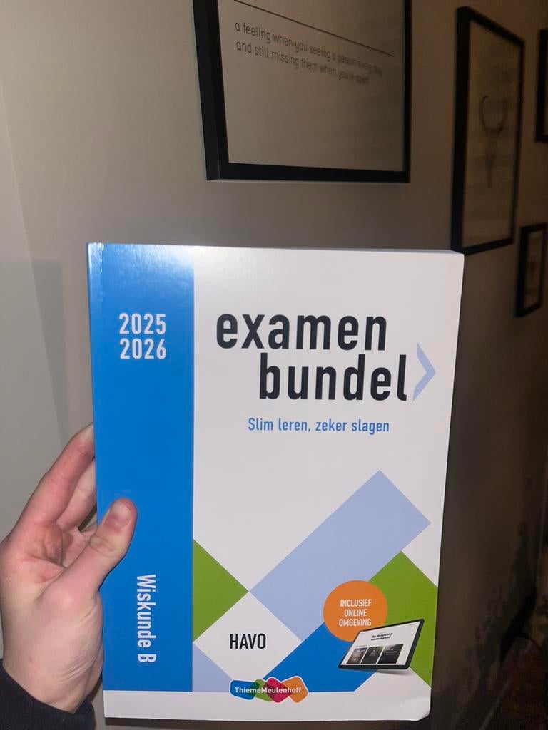 Examenbundel wiskunde B HAVO, Boeken, Schoolboeken, Ophalen of Verzenden, Nieuw, HAVO, Wiskunde B