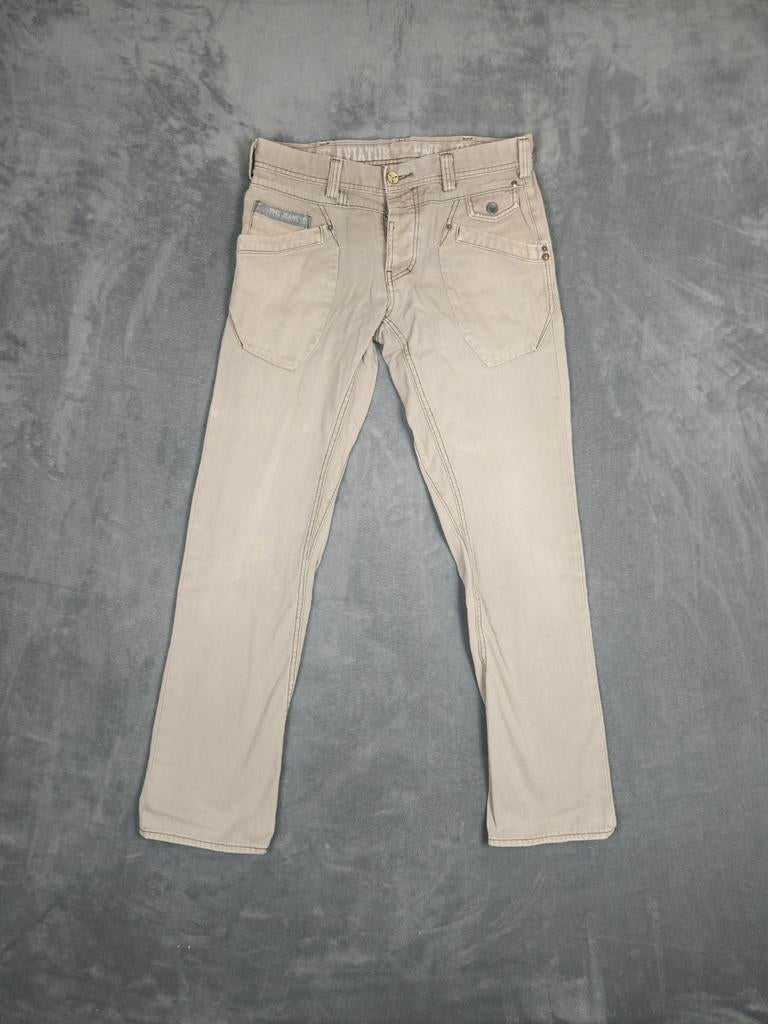Pme Legend Broek Aviator W33 L34 Beige Jeans Pall Mall., Overige kleuren, ., Ophalen of Verzenden, Zo goed als nieuw