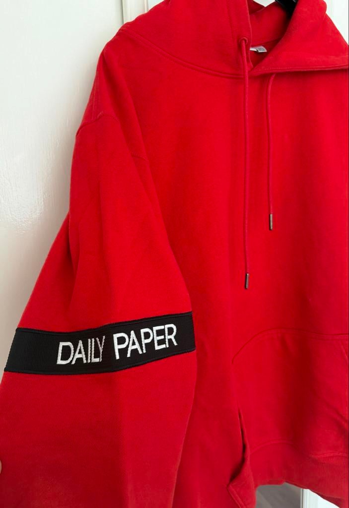 Daily Paper rode hoodie, Kleding | Heren, Truien en Vesten, Ophalen of Verzenden, Gedragen, Overige maten, Rood