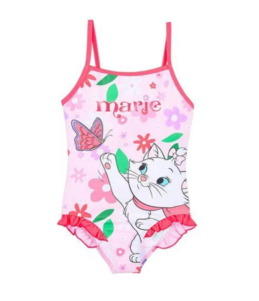 Marie Cat Badpak / Zwempak - Flower Roze - Mt 98 - 104 - 110, Disney, Maat 98, Meisje, Badpak