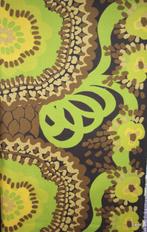 10939 Originele vintage retro stof stoffen gordijnstof Swiet, Gebruikt, Overige kleuren, 120 cm of meer, 200 cm of meer