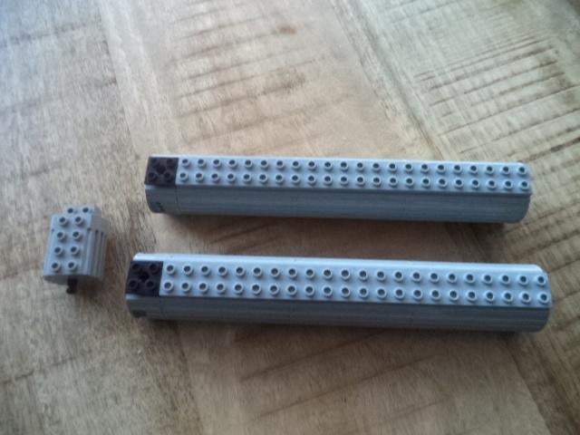 lego technic 4,5 volt batterijhouders + 1 motor, Gebruikt, Overige thema's, Lego, Overige typen