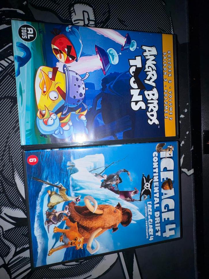 DVD: Ice Age 4 & Angry Birds - Kinderfilms, Cd's en Dvd's, Dvd's | Kinderen en Jeugd, Zo goed als nieuw, Film, Avontuur, Alle leeftijden