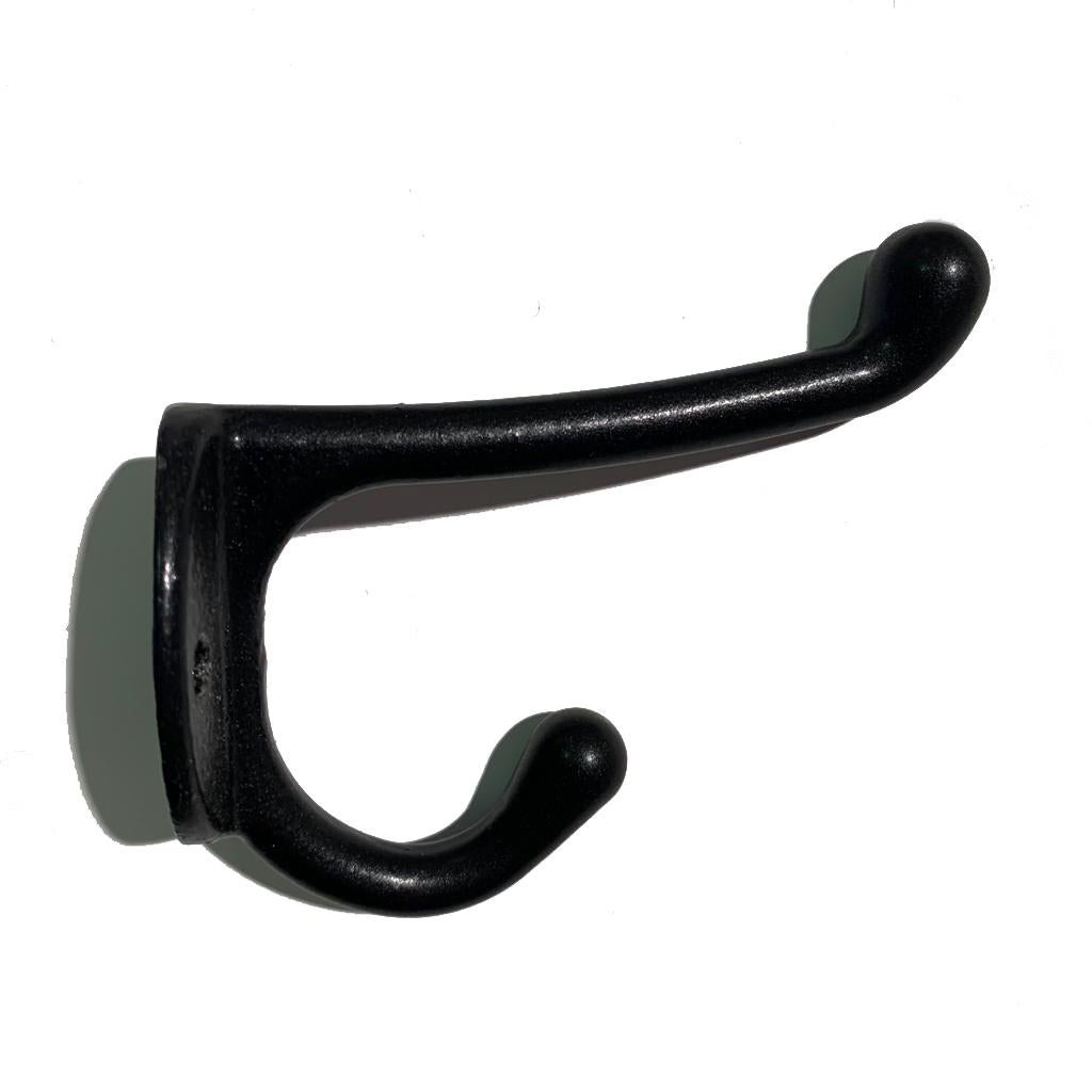 2 x gietijzeren KAPSTOKHAAK zwart, Wandkapstok, Ophalen of Verzenden, Zo goed als nieuw, X