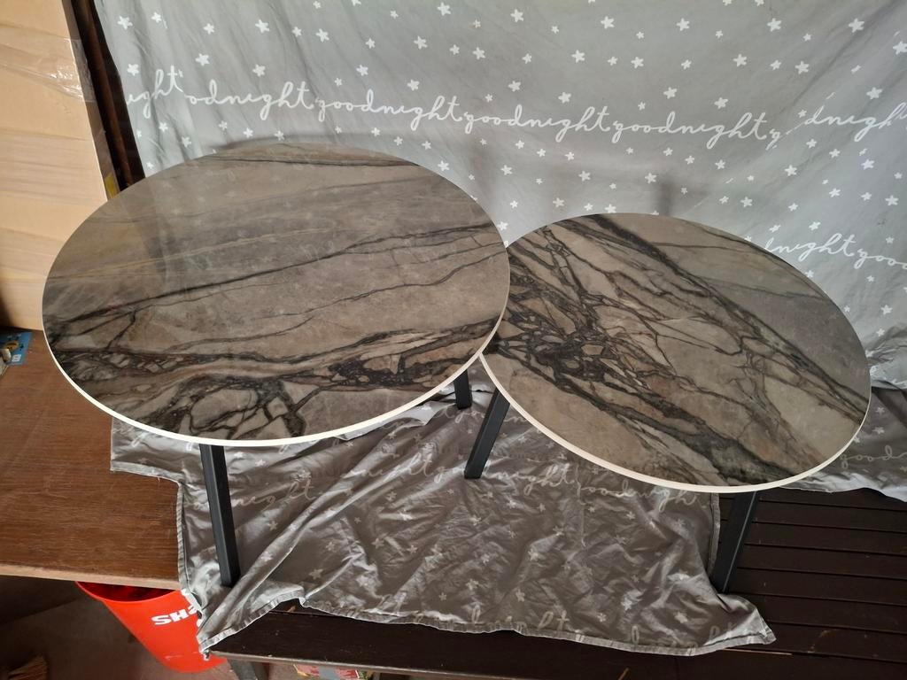 Nieuwe Salontafels 2 delig., Ophalen, Nieuw, Rond, Minder dan 55 cm