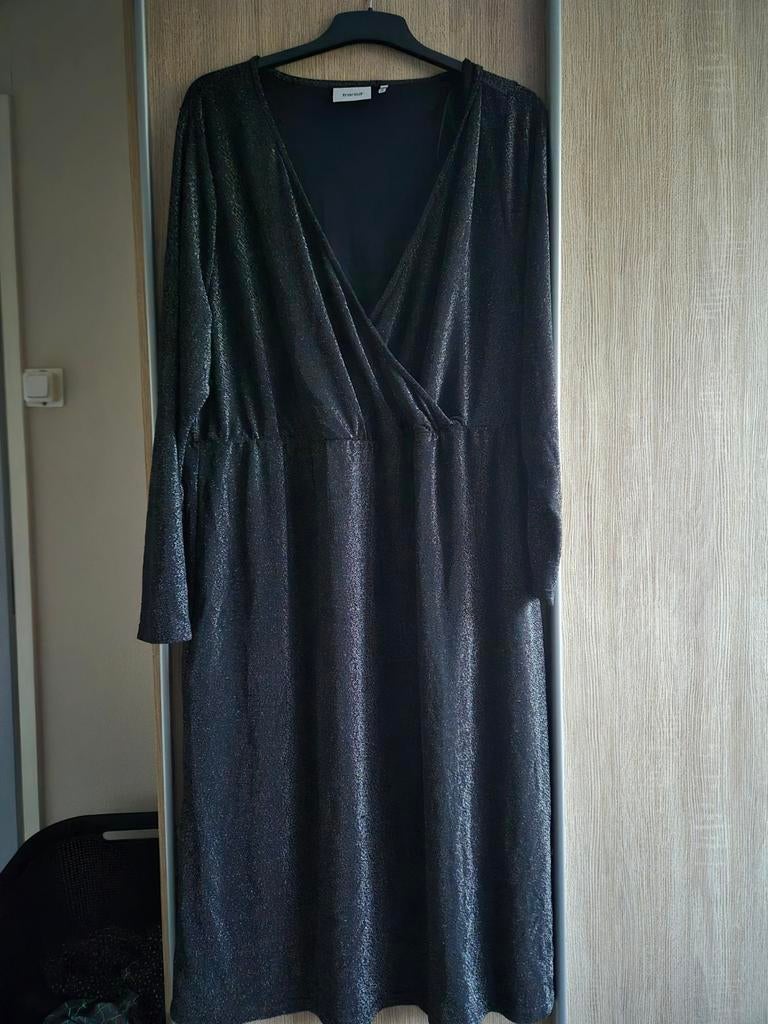 Glitterjurk Fransa maat 52, Kleding | Dames, Fransa, Zwart, Maat 46/48 (XL) of groter, Ophalen of Verzenden
