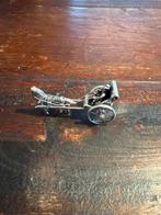 Zilveren miniatuur koets met paard, Ophalen of Verzenden, Zilver