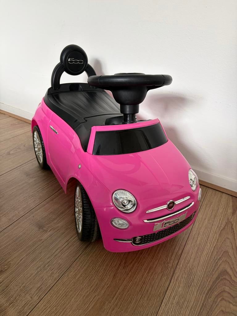Loopauto Fiat 500 roze, Ophalen, Gebruikt