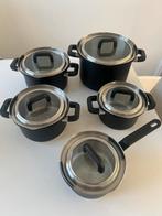 Bk pannenset 5 delig, Ophalen of Verzenden, Rvs, Pannenset